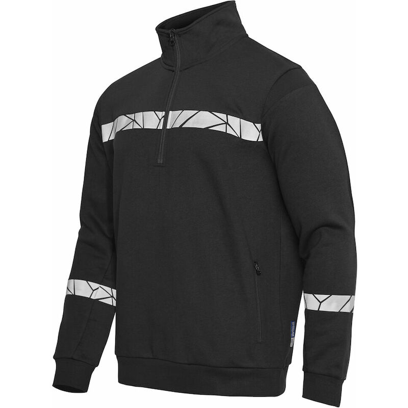 SWEATSHIRT 1/2 ZIP          7102 NOIR     M PROJOB