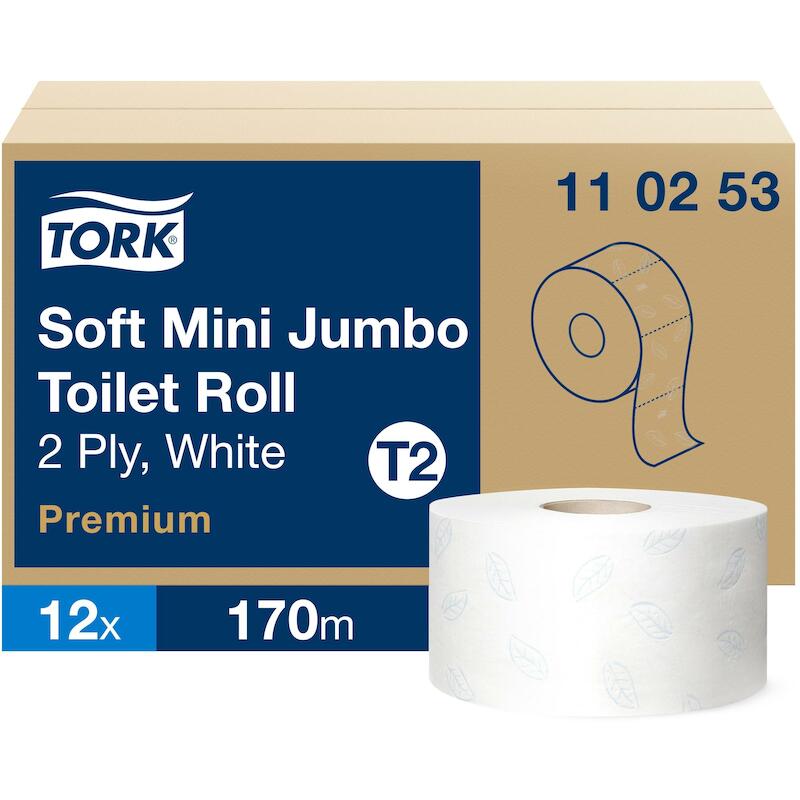 PAPIER-WC PREM.MINI-JUMBO R.110253-1214PCS-2P.TORK