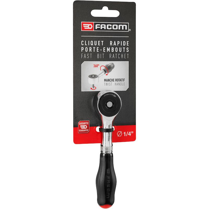 CLIQUET RÉVERSIBLE 1/4"     R.PE360PB        FACOM