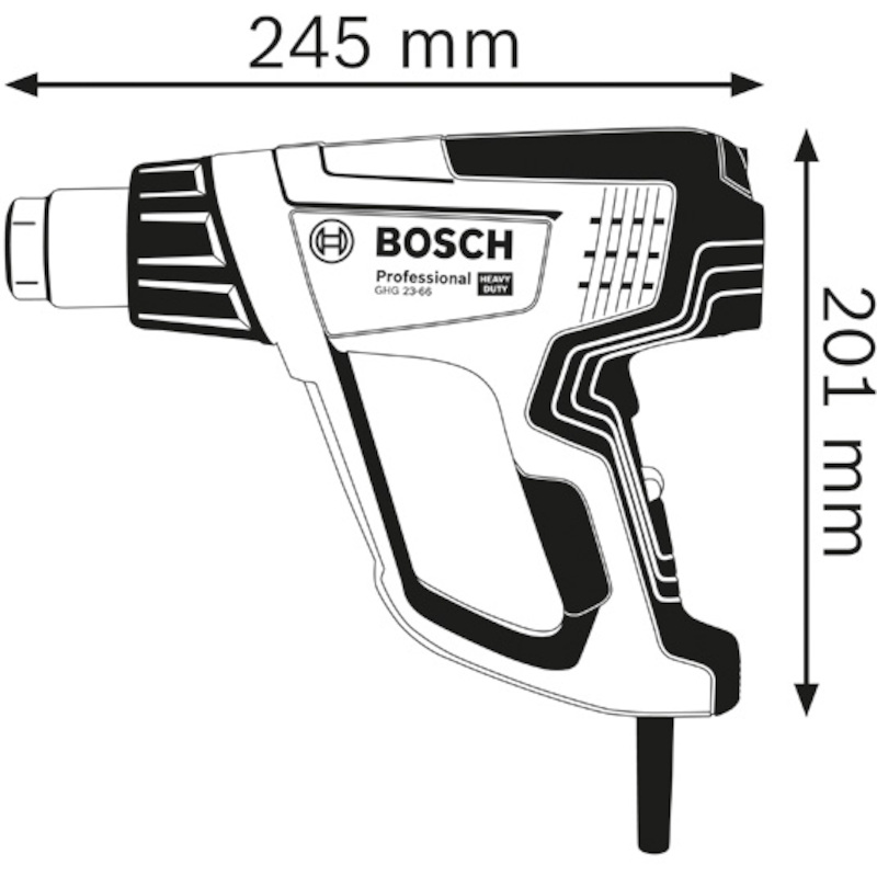 DÉCAPEUR THERMIQUE 2300W    GHG 23-66        BOSCH