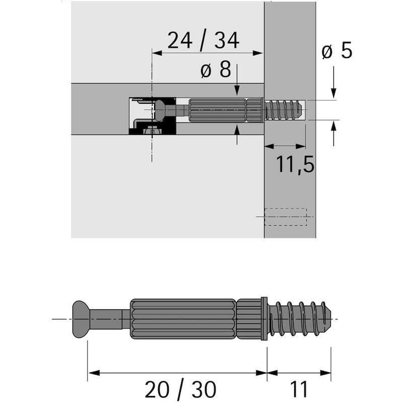 HETTICH 020056 TWISTER EURO DREVEL DU 243 5/11X24