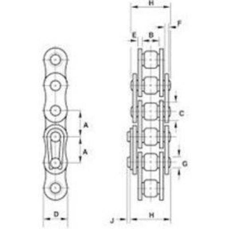 KETTING - RENOLD A&S 12B-1 - SIMPLEX 3/4 INCH