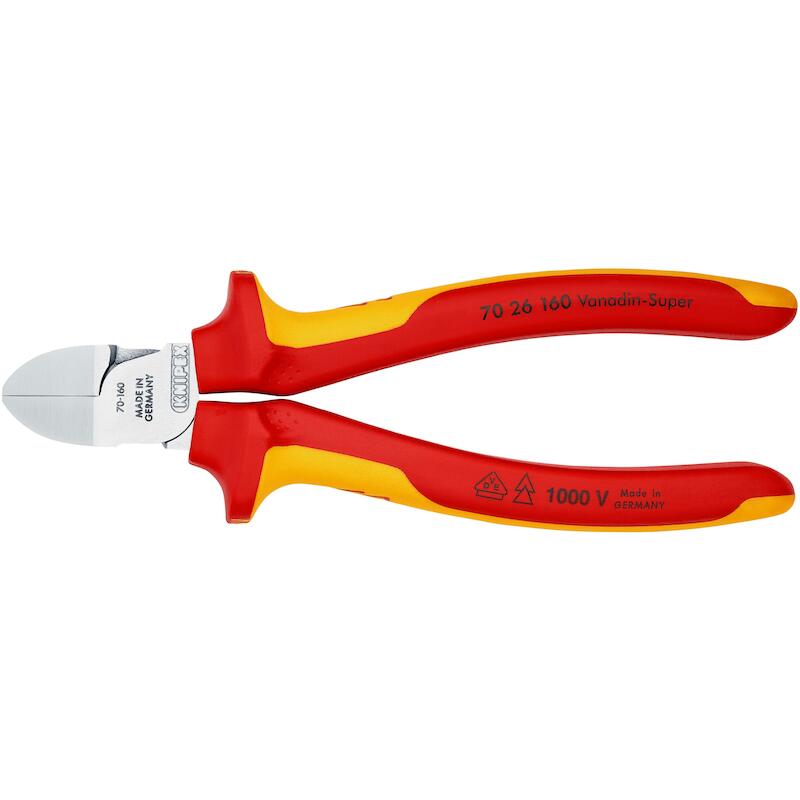 PINCE COUPANTE DE CÔTÉ VDE  70 26 - 160MM   KNIPEX