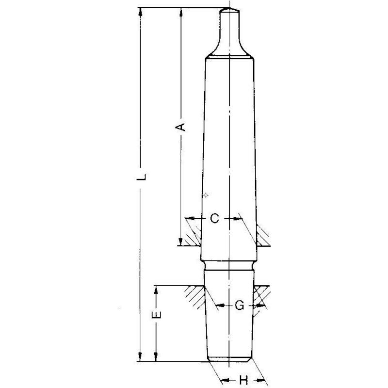 BOORHOUDERSTIFT DIN238      236 MK1-B16       ROHM