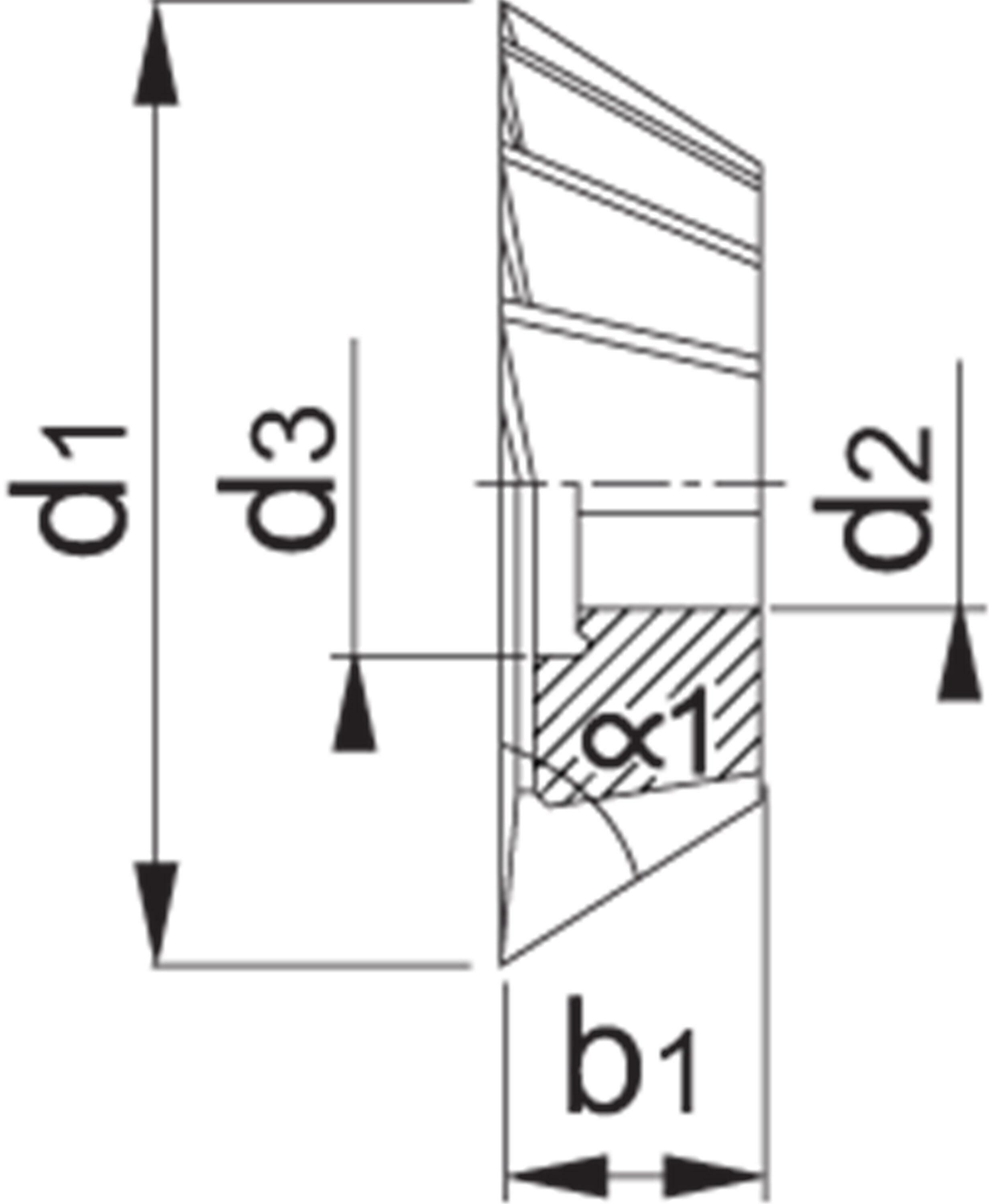 HSS-E HOEKKOPFREES DIN 842-A 40MM 60° - 384006004 - PHANTOM