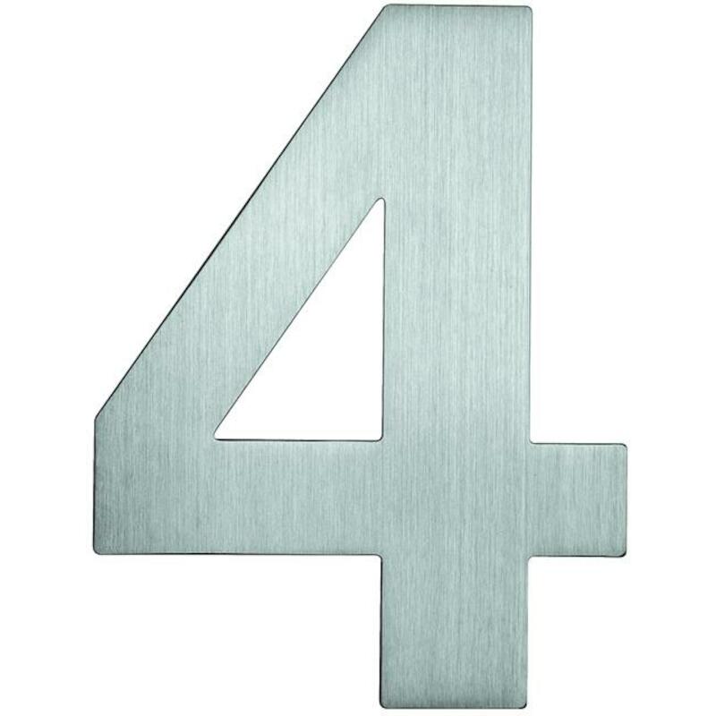 HUISNUMMER "4" 120MM RVS    93024          ARTITEC