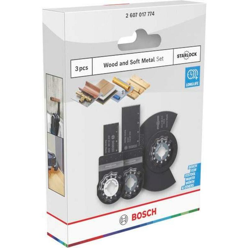 ZAAGBLADENSET HOUT/METAAL   2607017774 (3ST) BOSCH