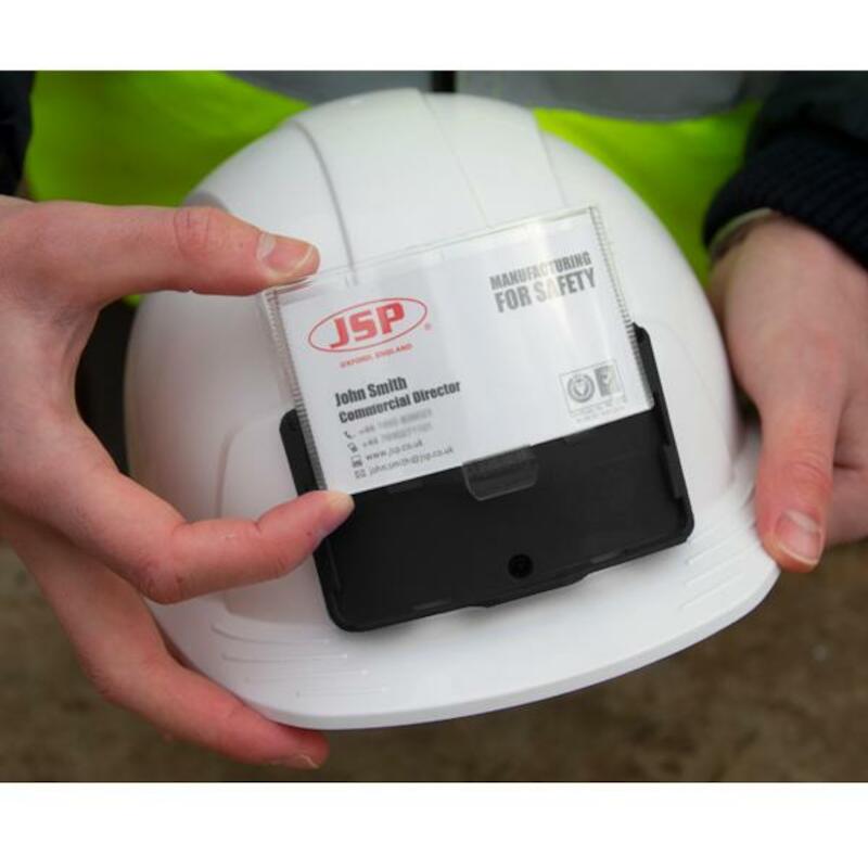 HELM + BADGEHOUDER + REFL.  AJB170-D00-100 WIT JSP