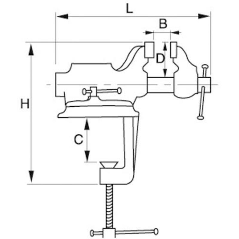 BANKSCHROEF 63MM            834V-2           BAHCO