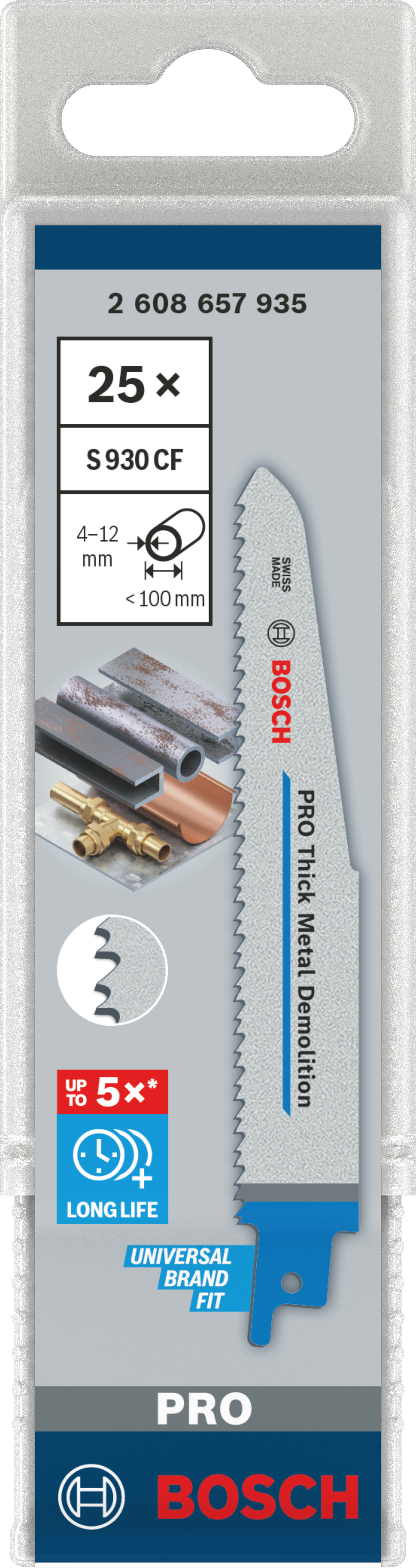 RECIPROZAAGBL.S930CF  STAAL 2608657935(25ST) BOSCH