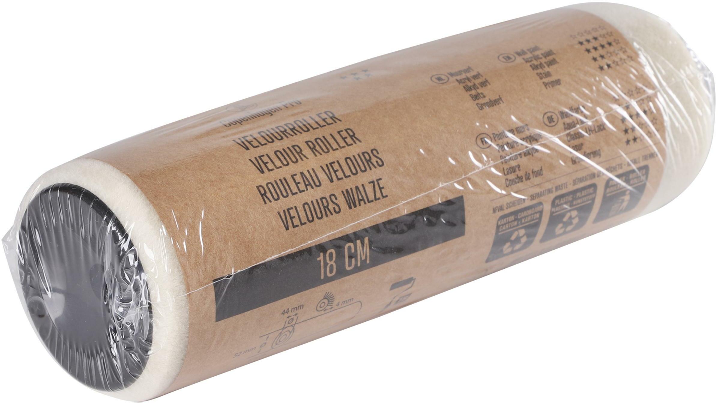 ROULEAU À LAQUER VELOURS    18 CM               CP
