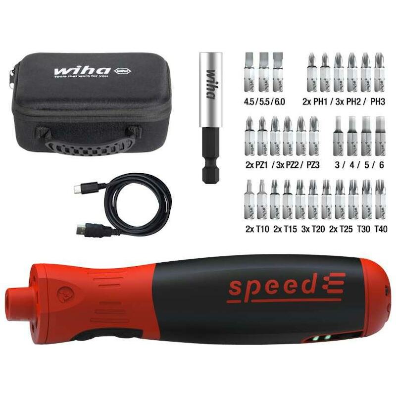 TOURNEVIS E-SPEED + EMBOUTS 45791       (31PC)WIHA