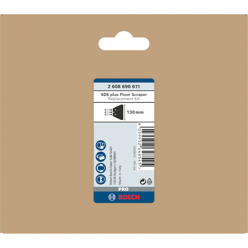 JEU DE RECHANE GRATTOIR     2608690611 130MM BOSCH