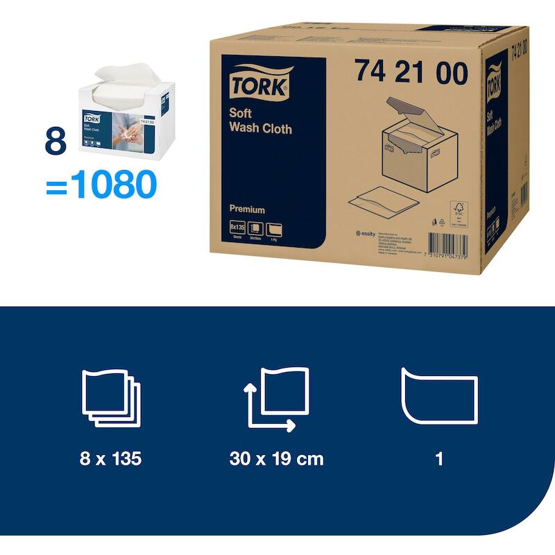 WASHANDJE PREMIUM SOFT      742100-135ST-1L.  TORK