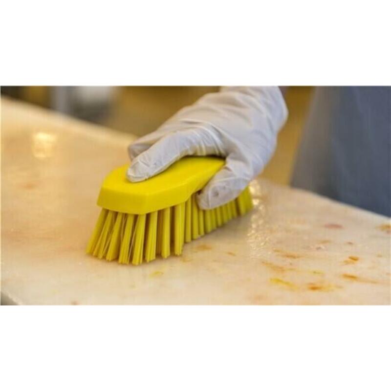 BROSSE À MAIN POL.DUR BLANC 3890/5  L=200MM  VIKAN