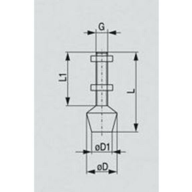 AANDRUKSPINDEL M6           202208-M(L=44) DESTACO