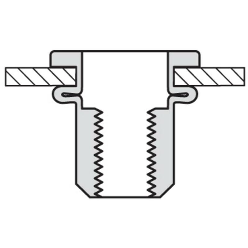 ÉCROU NOYÉ TÊTE CYL.AC.3-5,5   M5 X 16