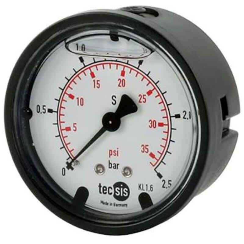 MANOMETRE 1/4"AA D63-0/2,5BAR   1456   ABS GLYC.