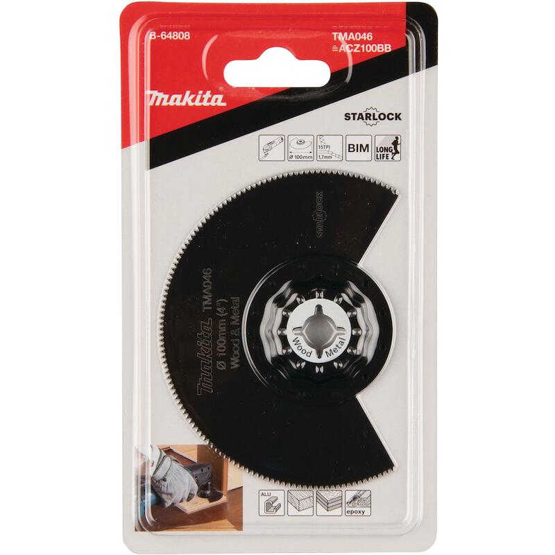 LAME SEGMENT BIM À MOYEU DÉPORTÉ BOIS ET MÉTAL TMA046 - B-64808 - MAKITA