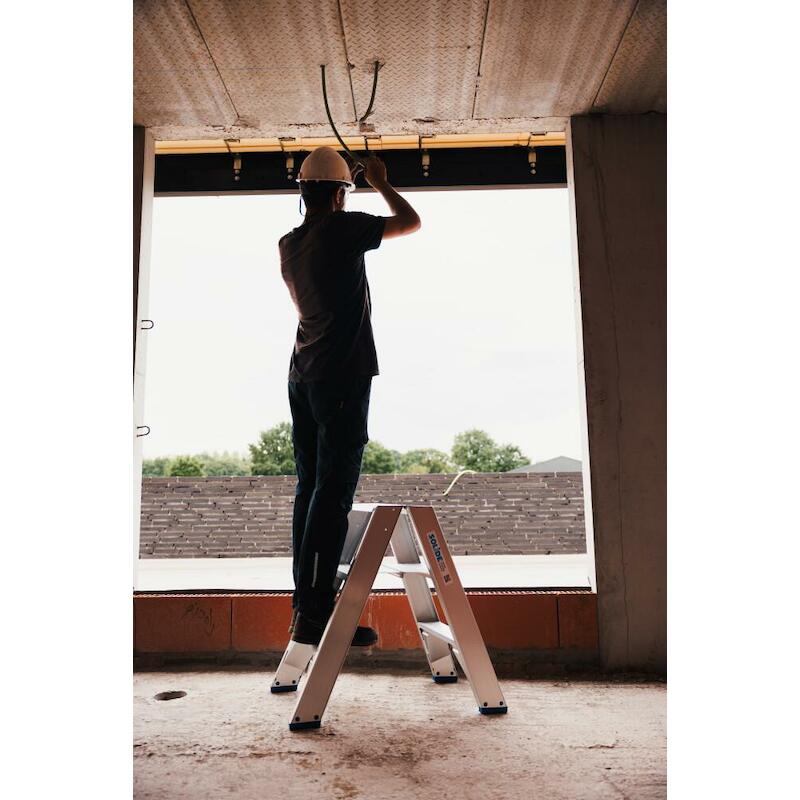 TRAPLADDER DUBBEL 2X10 TREDEN  DT10 - 2,50M SOLIDE