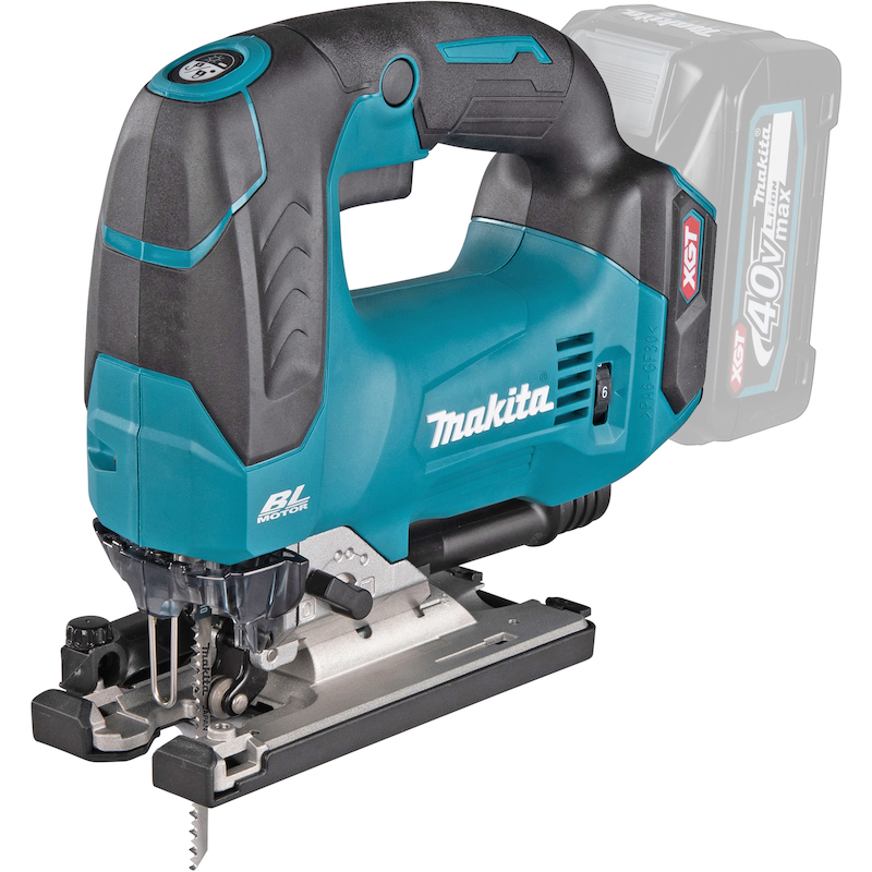 Makita - Cordless D-handle jigsaw - JV002GZ - 40 V - Max. cutting depth 135 mm - Stroke length 26 mm - Body - 08104377