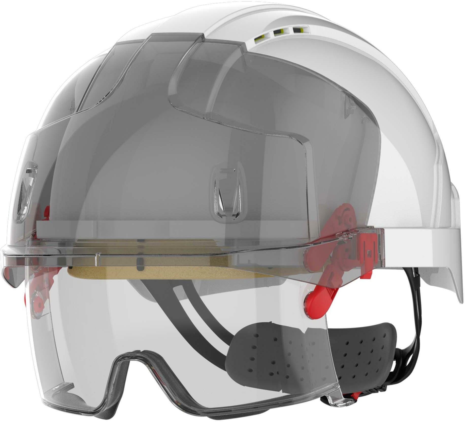 HELM VENTIL.+DRAAIKNOP      EVO WIT VISTALENS  JSP