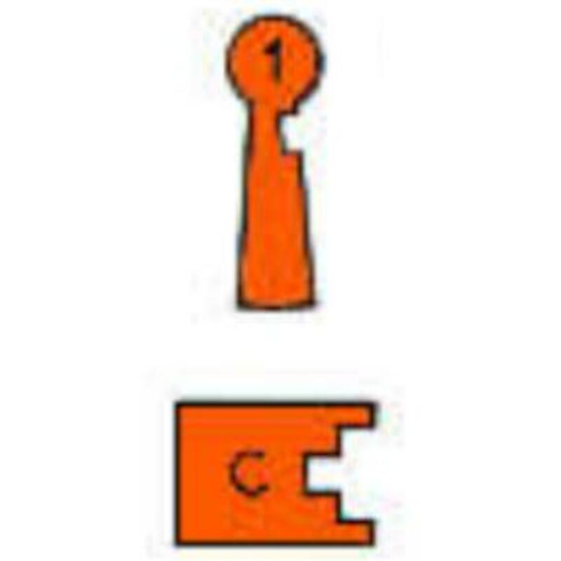 CLÉ SERRURE DE PORTE        Q1357 C1         LITTO