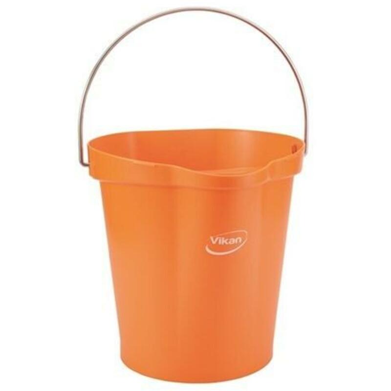 SEAU PP/INOX ORANGE         5686/7 - 12L     VIKAN