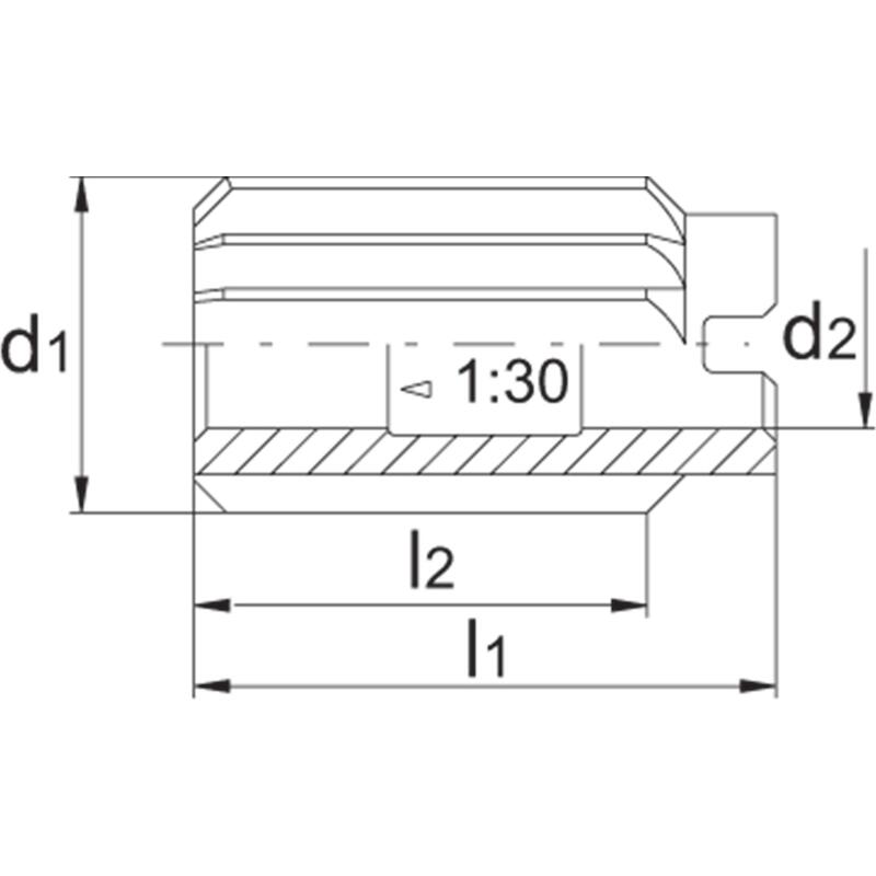 HSS OPSTEEKRUIMER DIN 219-B H7 41 MM - 516504100 - PHANTOM