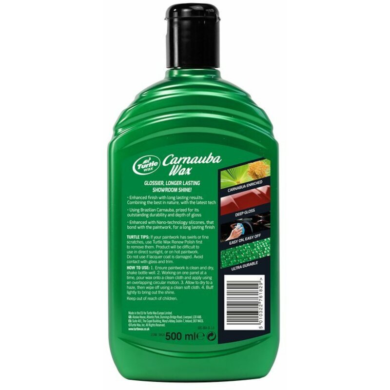 CIRE CARNAUBA CAR WAX       54467 500ML TURTLE WAX