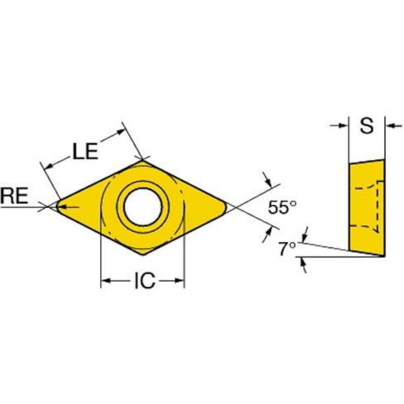 PLAQUETTE D'ÉCH DCMT 11 T3 04-MF    2015 SANDVIK C