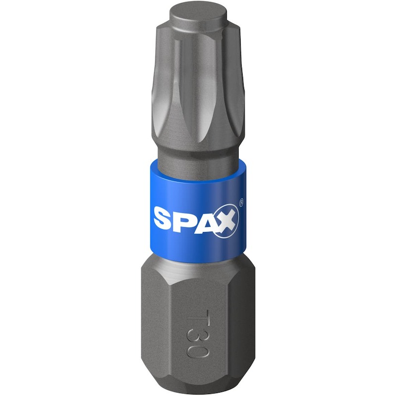 EMBOUT T30 X 25MM BLEU      T-STAR PLUS (5PC) SPAX
