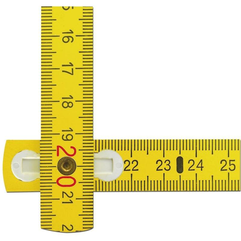 METRE PLIANT BOIS JAUNE     707  - 2M      STABILA