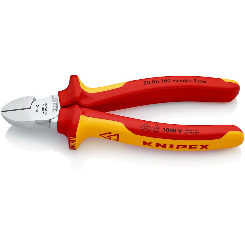 PINCE COUPANTE DE CÔTÉ VDE  70 06 - 160MM   KNIPEX