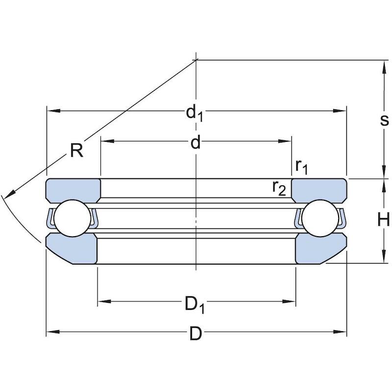 BUTEE A BILLES/SIMPLE EFFET 53309              SKF
