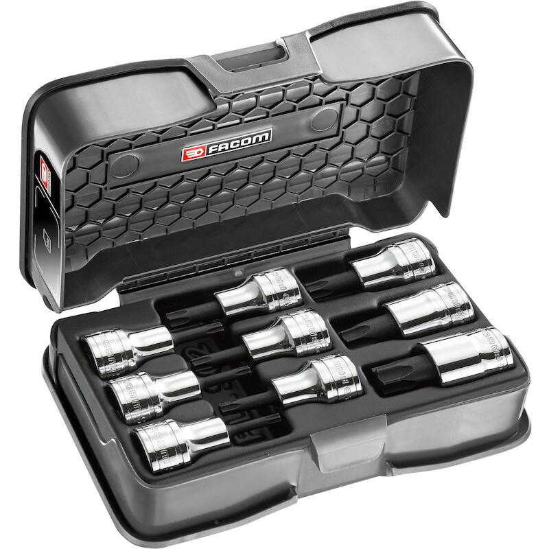 Facom - bit socket set - AMEX.3APB - 1/2" - Torx - 9-piece - 03170670