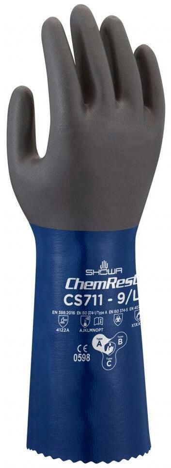 HANDSCH.POLYESTER/NITRIL    CS711     11/XXL SHOWA