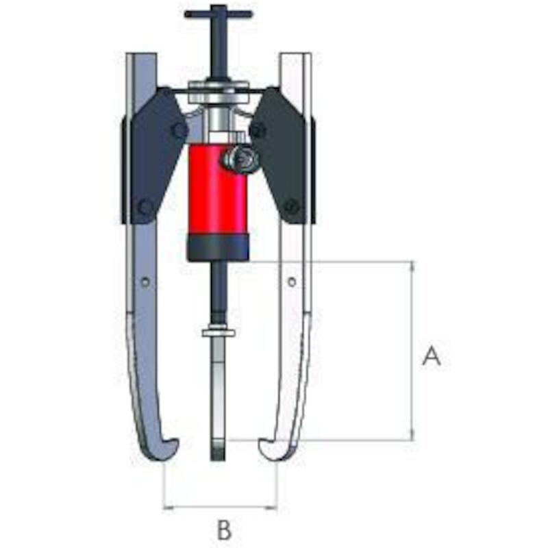 50 TONNE CAPACITY, THREE WAY AUTO CENTRE HYDRAULIC PULLER - ACP50 - HI-FORCE