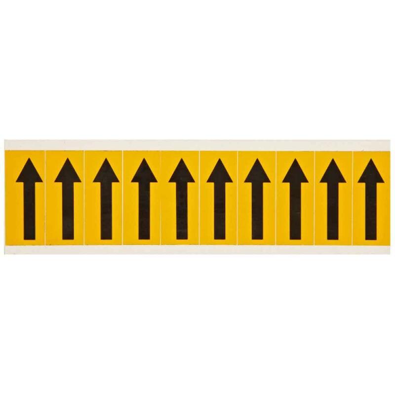 SYMBOOL - BRADY 044039 - 'PIJL' ZWART OP GEEL 22X57 MM (250 EA)