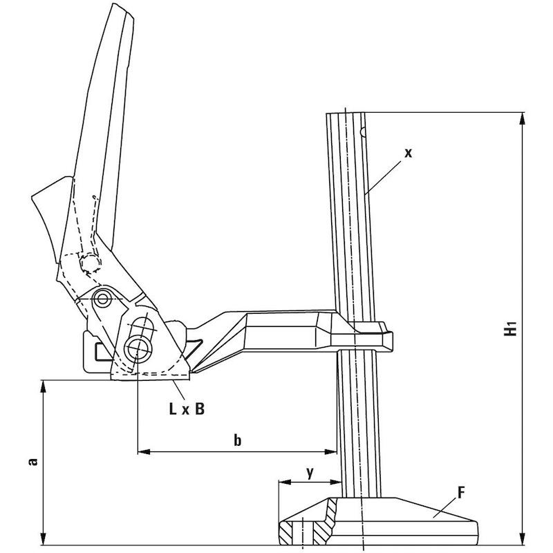 ÉTAU MACHINE OUV=200MM      BS3N B=120      BESSEY