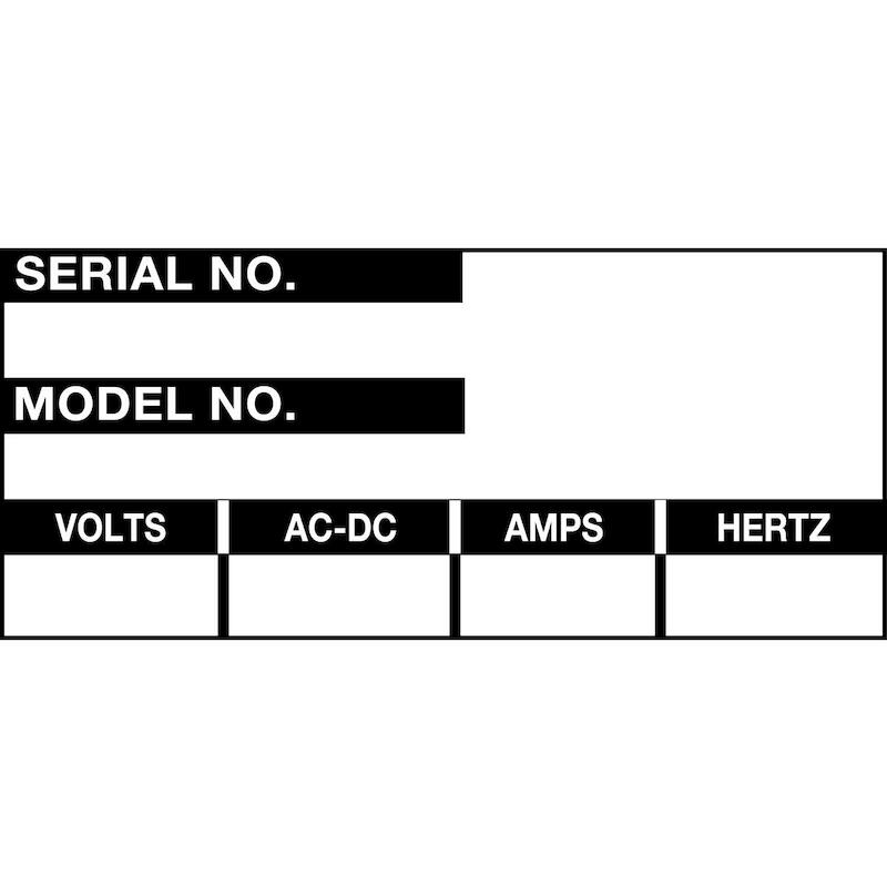 ÉTIQ."SERIAL NO." NOIR/BLA  235075(225) 57X25