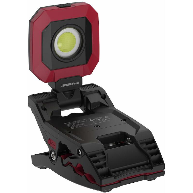KLEMLAMP 1700LM 4 STANDEN   R95700176   GEDORE RED