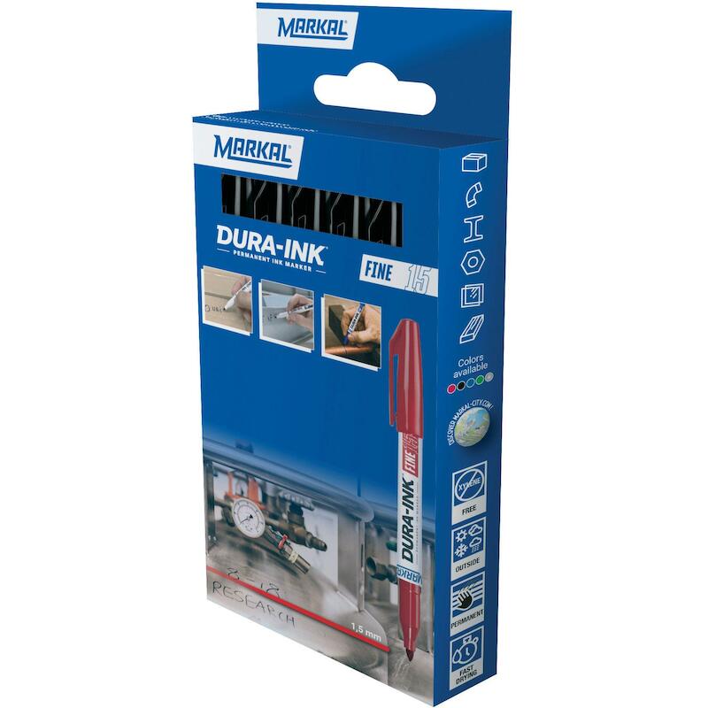 MARQUEUR PERMANENT NOIR     DURA-INK 15(5ST)MARKAL