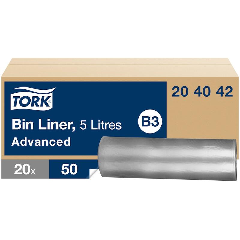 SAC POUBELLE TRANSPARANT    204042 -50PC(5L)B3