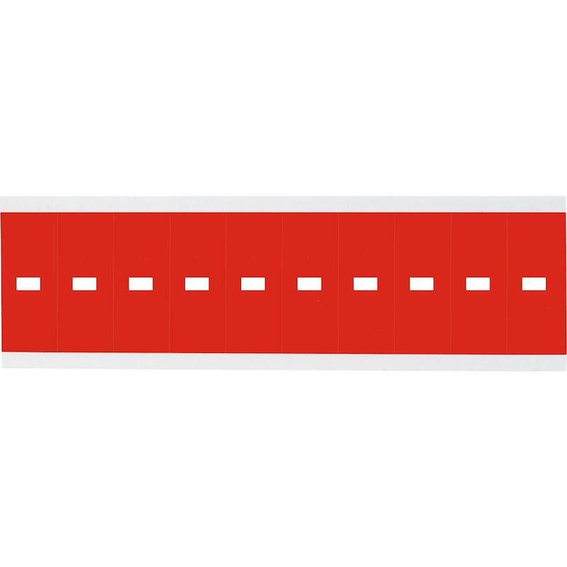 SYMBOOL - BRADY 912122 - '-' WIT OP ROOD 22X38 MM(250 EA)