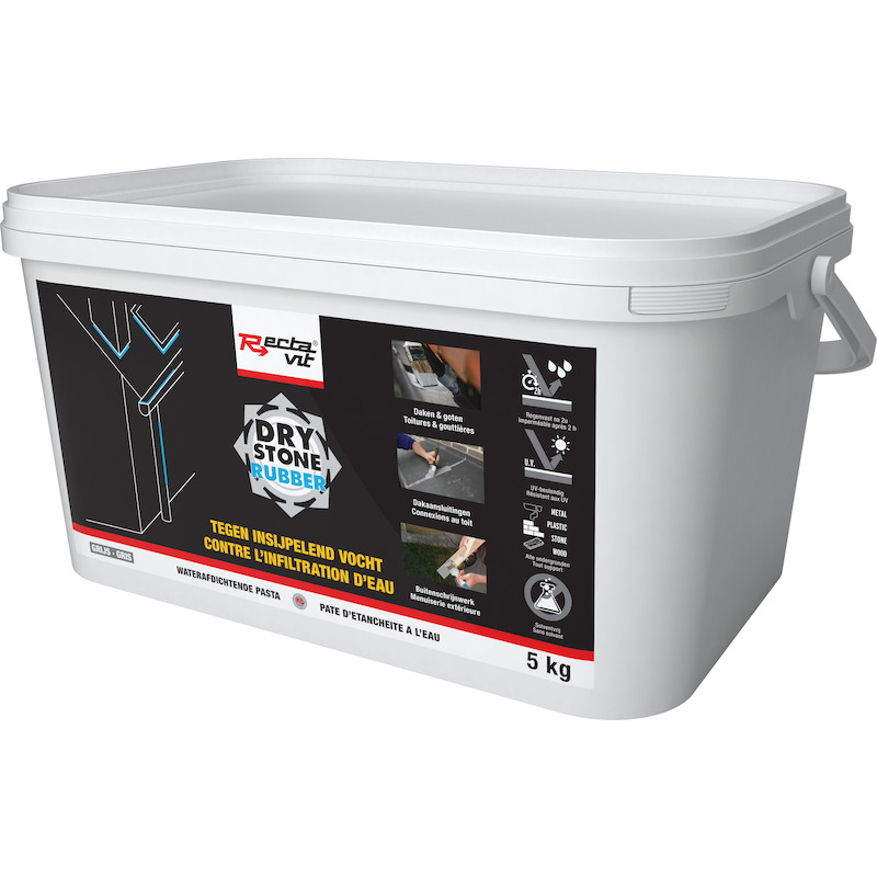 PÂTE CONTRE L'HUMIDITE      DRYSTONE RUBBER 5KG