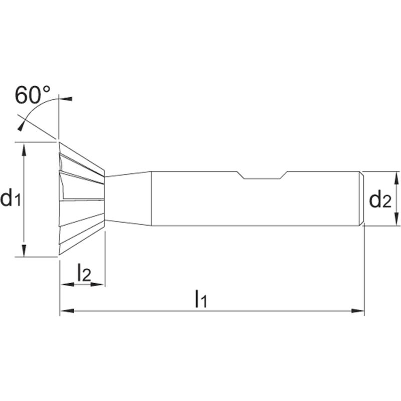 ZWALUWST.FREES 60° HSSE/CO5 S12  36.650 25X10 PHAN