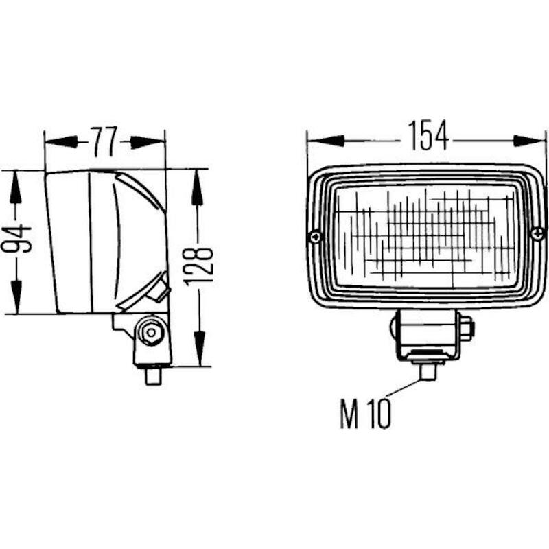 PROJECTEUR DE TRAVAIL HALOG 1GA 006 876-001  HELLA