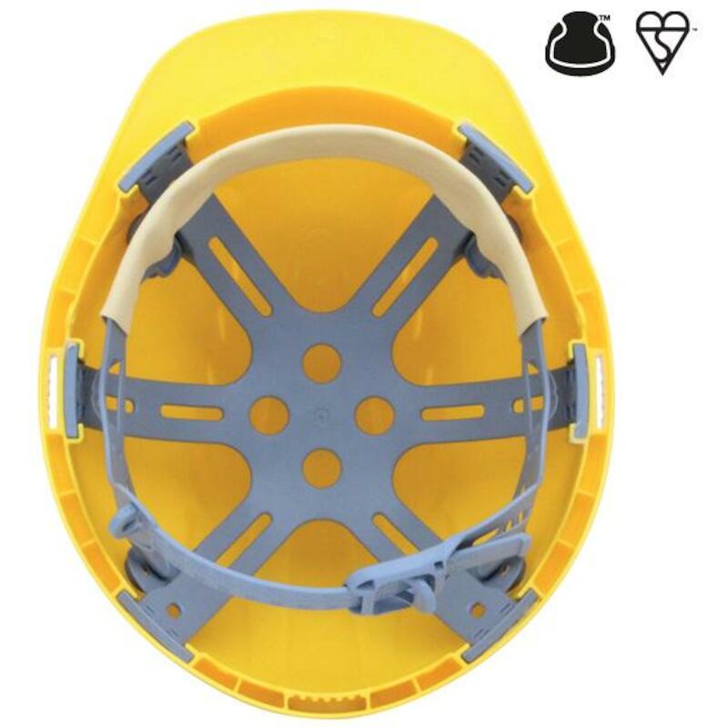 HELM VENTIL.+ SLIP          EVO2 GEEL          JSP