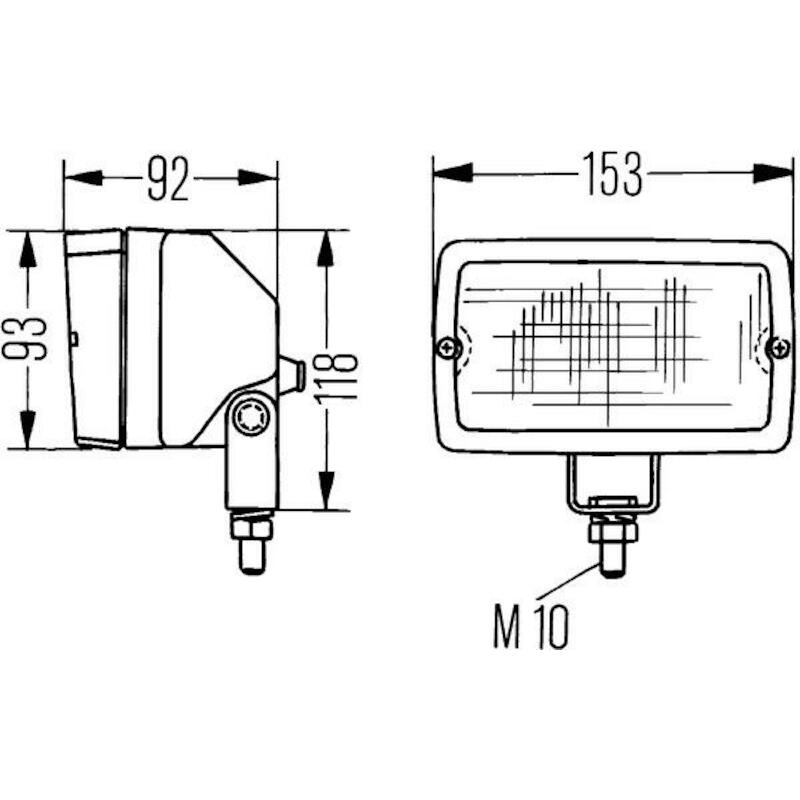 PROJECTEUR DE TRAVAIL HALOG 1GA 005 060-001  HELLA